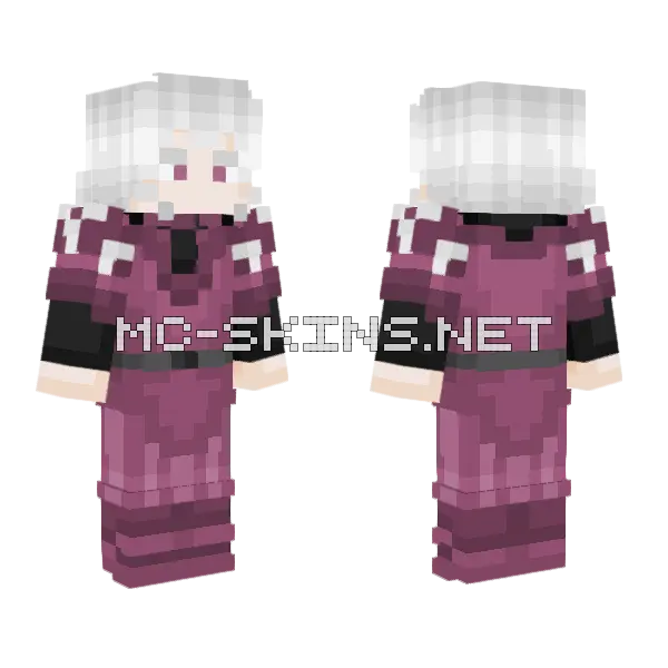 The Malicious Minecraft skin, front and back