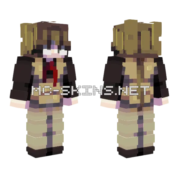 The Matchless Poet Minecraft skin, front and back