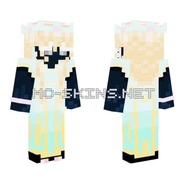 The Milky Way Minecraft skin, front and back