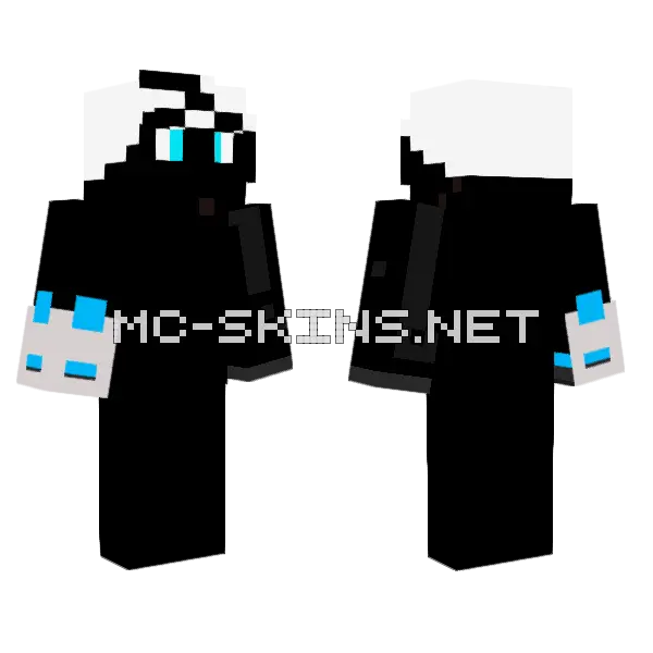 The Mistereus Figer Minecraft skin, front and back