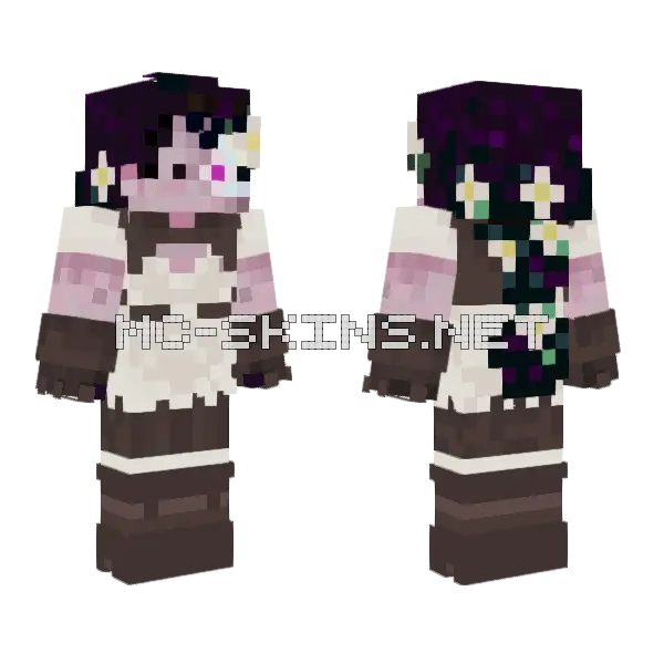 The Most Incredible Dragon Minecraft skin, front and back