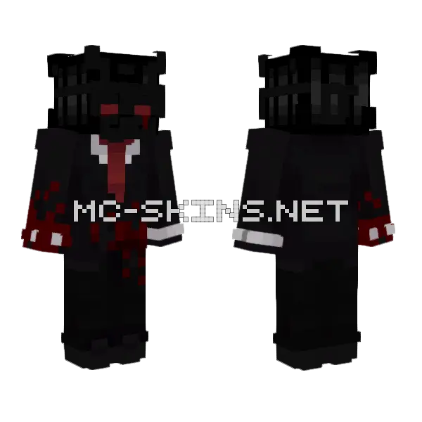 The Murderer Minecraft skin, front and back