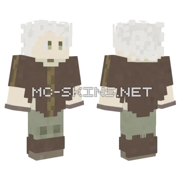The Nameless Boy Minecraft skin, front and back