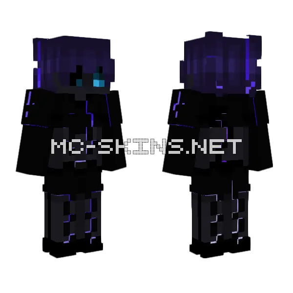 The Next Station Is Shibuya Effects Minecraft skin, front and back