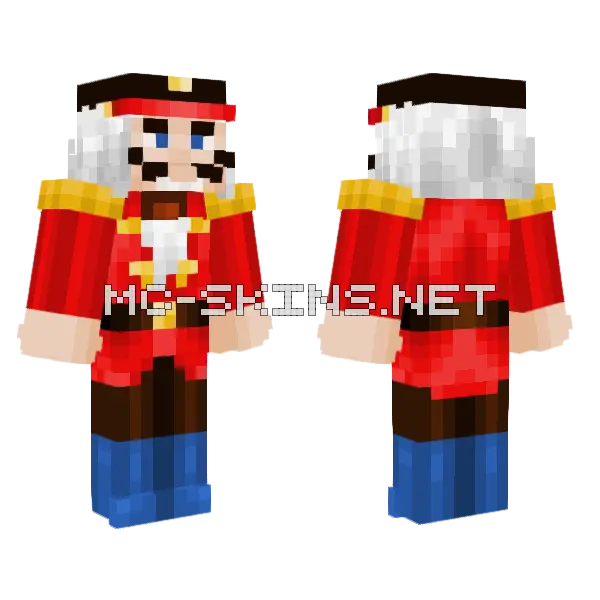 The Nutcracker Suite Minecraft skin, front and back