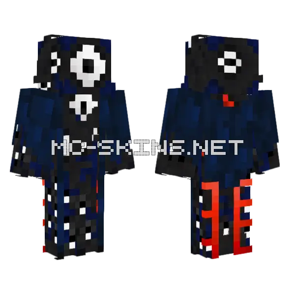 The Oculusk Minecraft skin, front and back