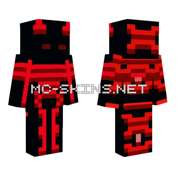 The One Minecraft skin, front and back