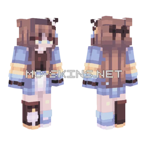 The Penguin Minecraft skin, front and back