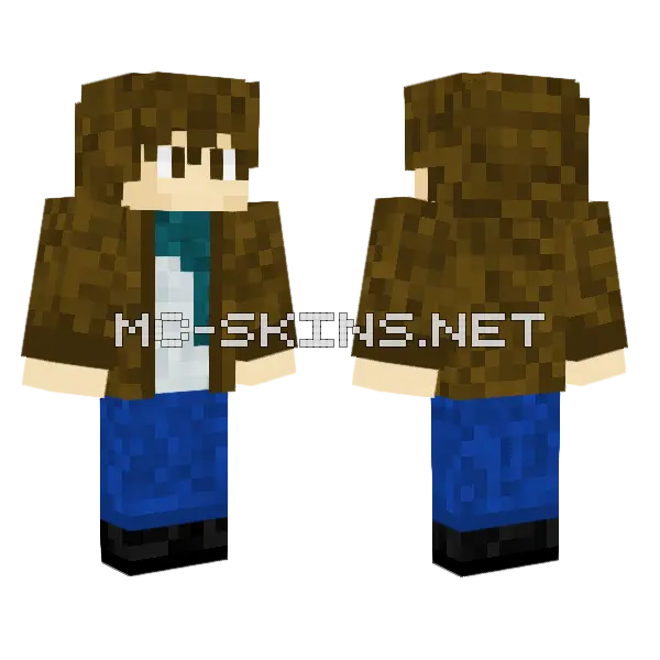 The Protagonist Classic 4px Minecraft skin, front and back