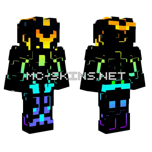 The Protector Minecraft skin, front and back