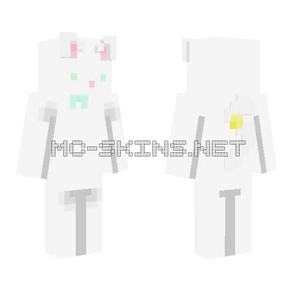 The Purr Fect Kitty Minecraft skin, front and back
