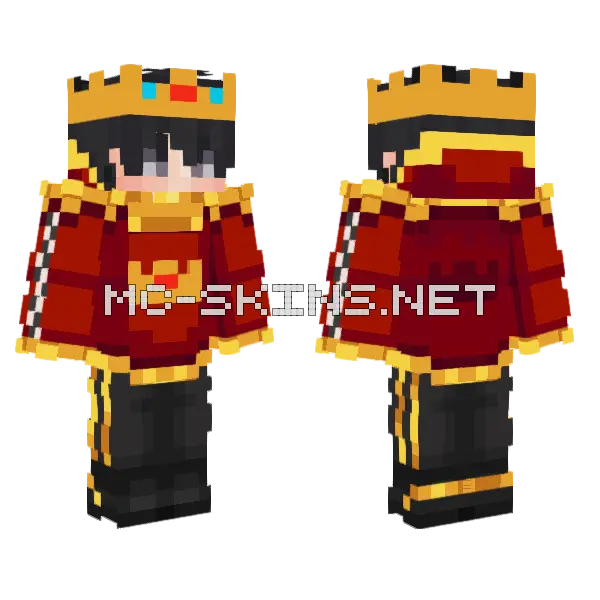The Pvp God Skin Minecraft skin, front and back