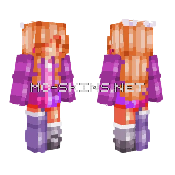 The Real Party RCE Minecraft skin, front and back