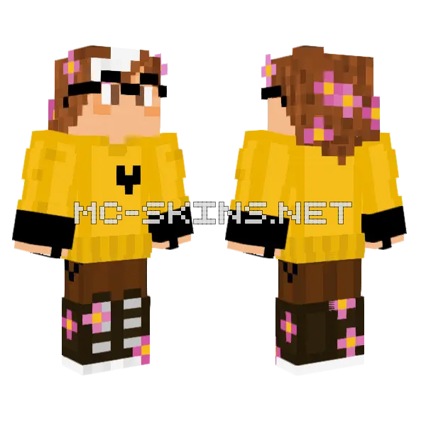The Reality Traveler Minecraft skin, front and back