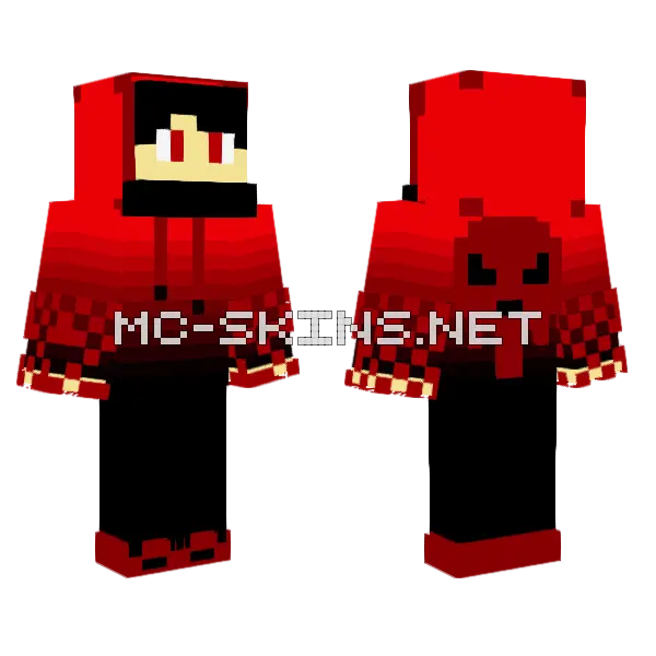 The Red Devil 4 0 Minecraft skin, front and back
