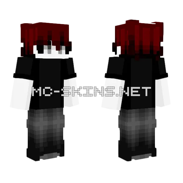 The Red Sky Fixed Minecraft skin, front and back
