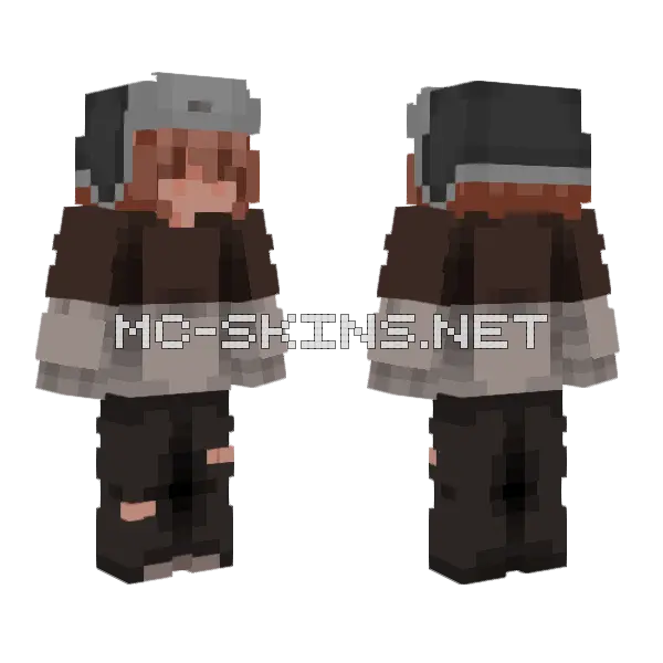 The Redhead Little Punk Match Minecraft skin, front and back