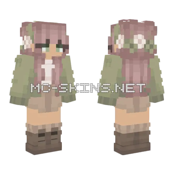 The Sarah Skin Minecraft skin, front and back