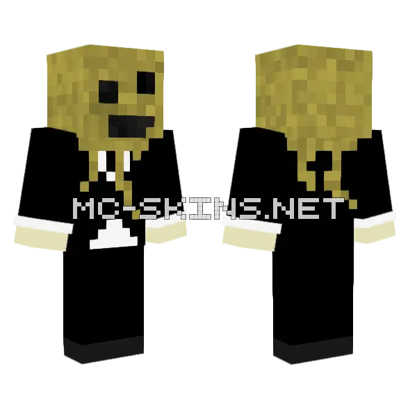 The Scarecrow Minecraft skin, front and back