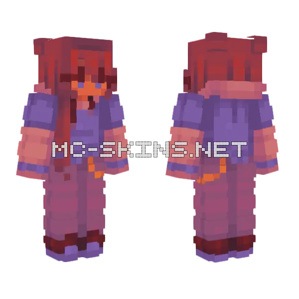 The Search Minecraft skin, front and back