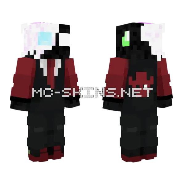 The Shift Minecraft skin, front and back