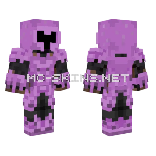 The Shulk King Minecraft skin, front and back
