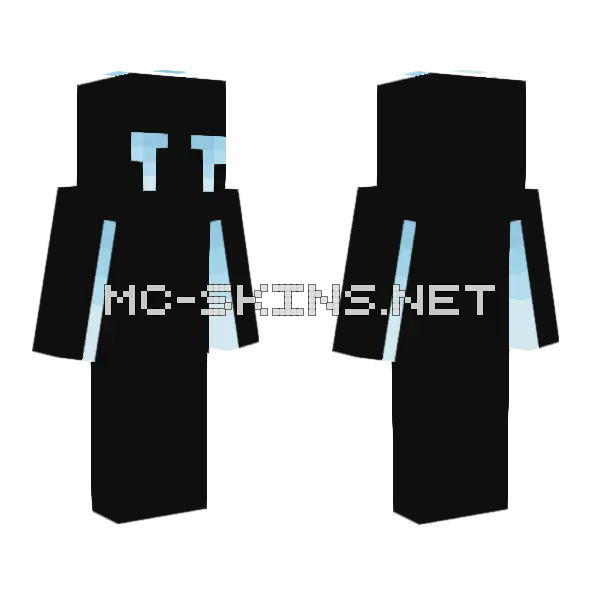 The Soulless One Minecraft skin, front and back