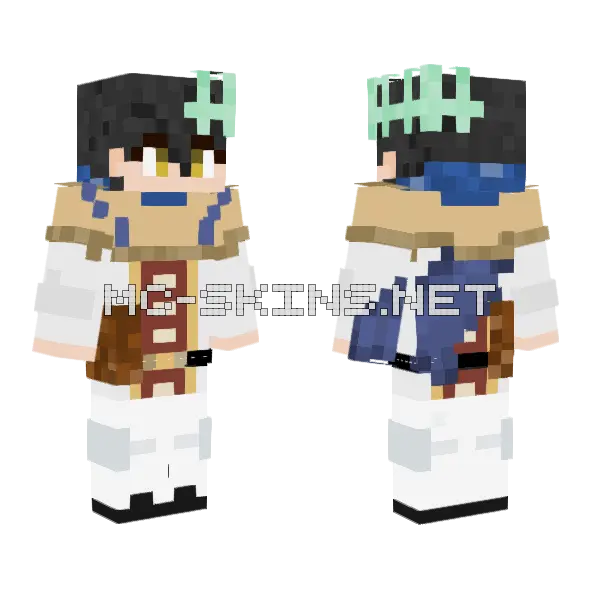 The Spade Prince Minecraft skin, front and back
