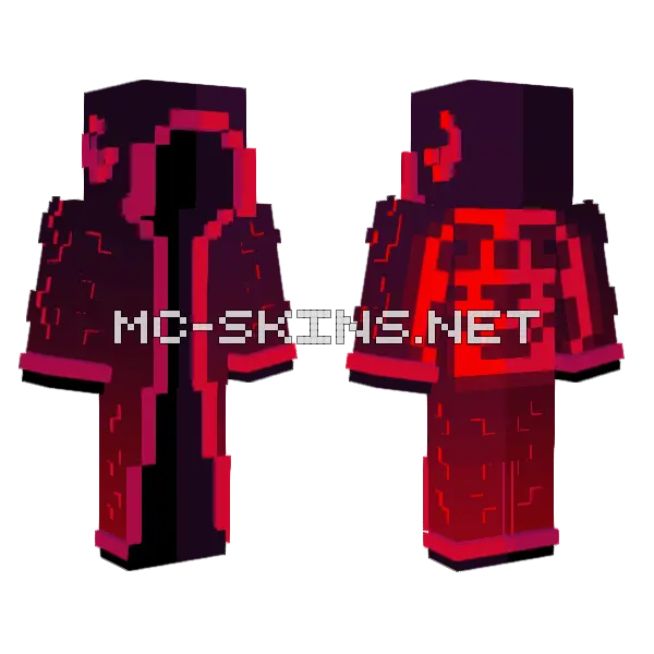 The Summoning Effect Minecraft skin, front and back
