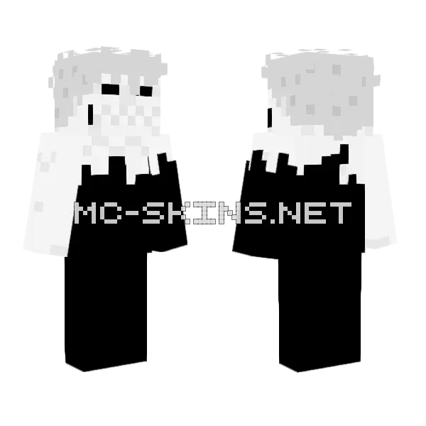 The Sword Is Me Zangetsu Minecraft skin, front and back