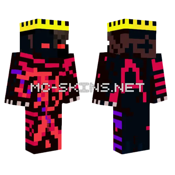 The Unmercy Demon Minecraft skin, front and back
