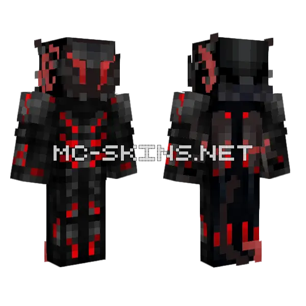 The Viper Minecraft skin, front and back