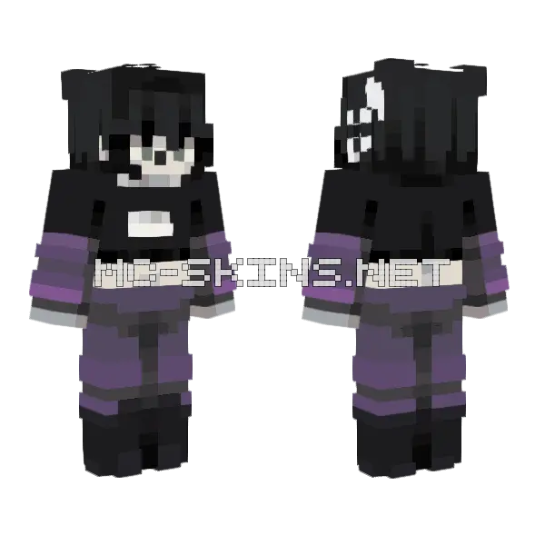 The Wanderer Minecraft skin, front and back