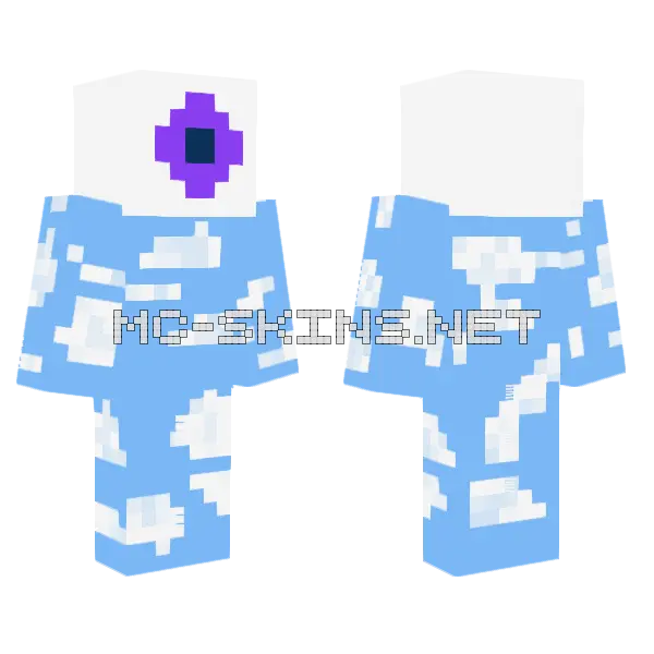The Watcher Sky Minecraft skin, front and back