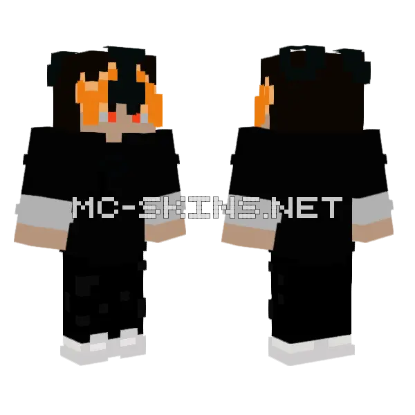 The Whait Minecraft skin, front and back