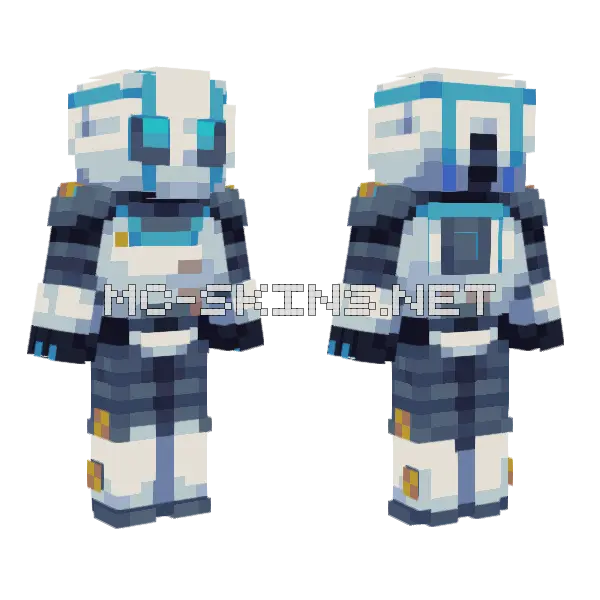The Wild Robot Minecraft skin, front and back