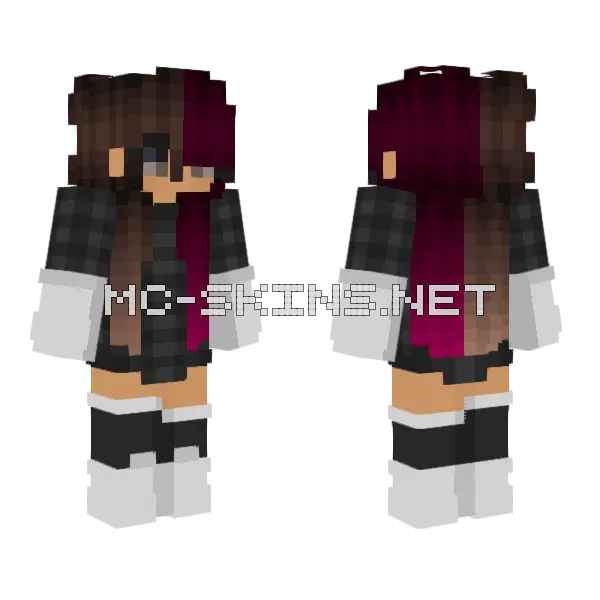 Thea Minecraft skin, front and back