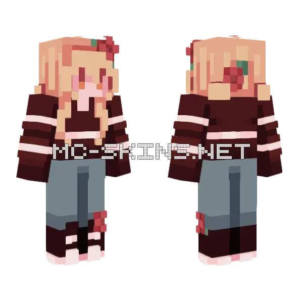 Theater Kid Minecraft skin, front and back