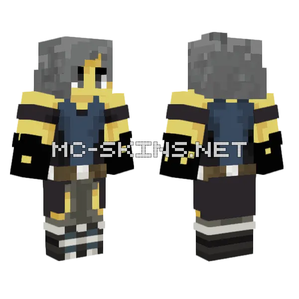 Theena Minecraft skin, front and back