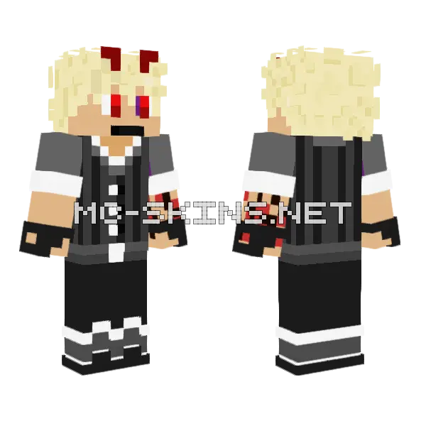 Thein Blonde Girl Minecraft skin, front and back