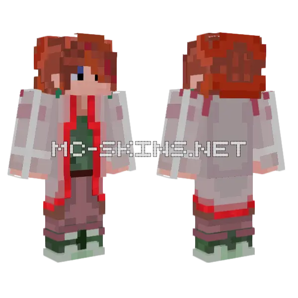 Theo Minecraft skin, front and back