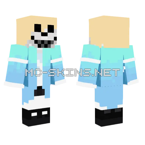Theo Sans Minecraft skin, front and back