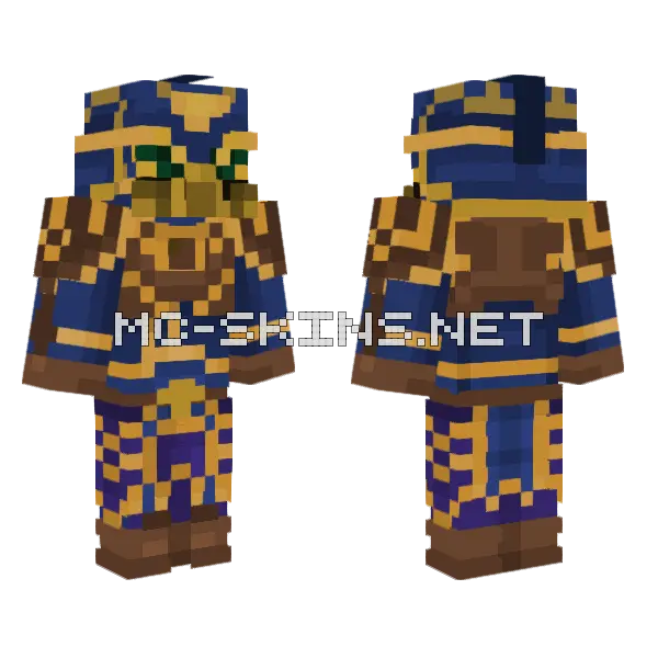 There's A Monster In All Of Us Minecraft skin, front and back