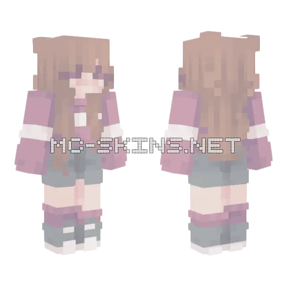 Thimk Fs Girl Minecraft skin, front and back