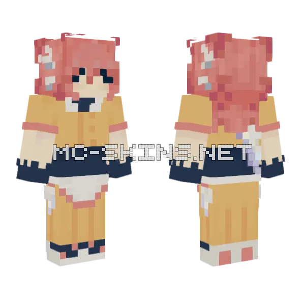 Third Solaya Minecraft skin, front and back