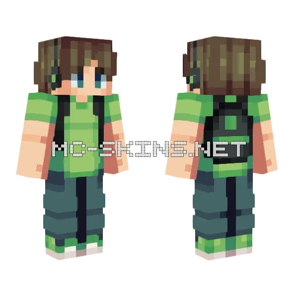This Isn't Hive Style SF73 Minecraft skin, front and back
