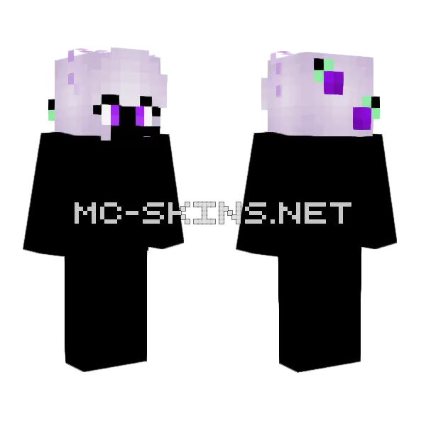 Thistle Hair Base Female Minecraft skin, front and back