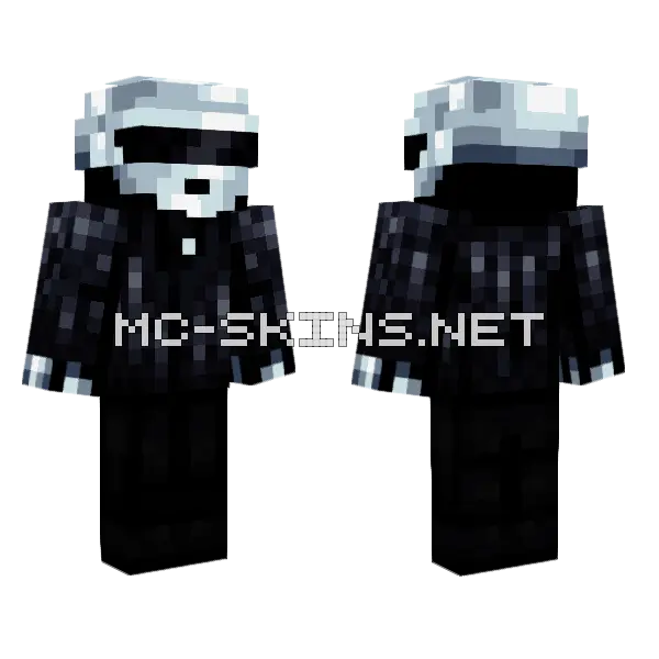 Thomas Daft Punk Minecraft skin, front and back