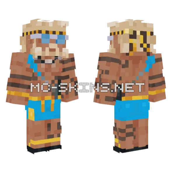 Thor Beach 2 Minecraft skin, front and back