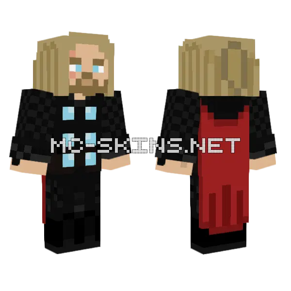 Thor Endgame Skin Minecraft skin, front and back